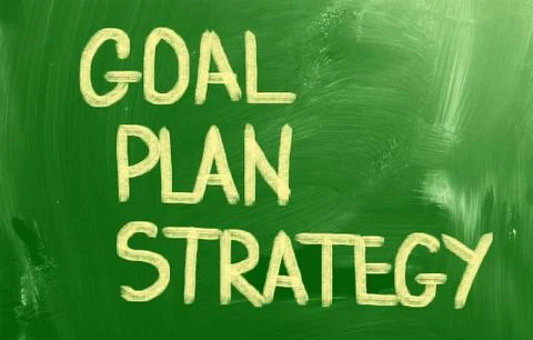 Plan goal strategy concept Stock Illustration