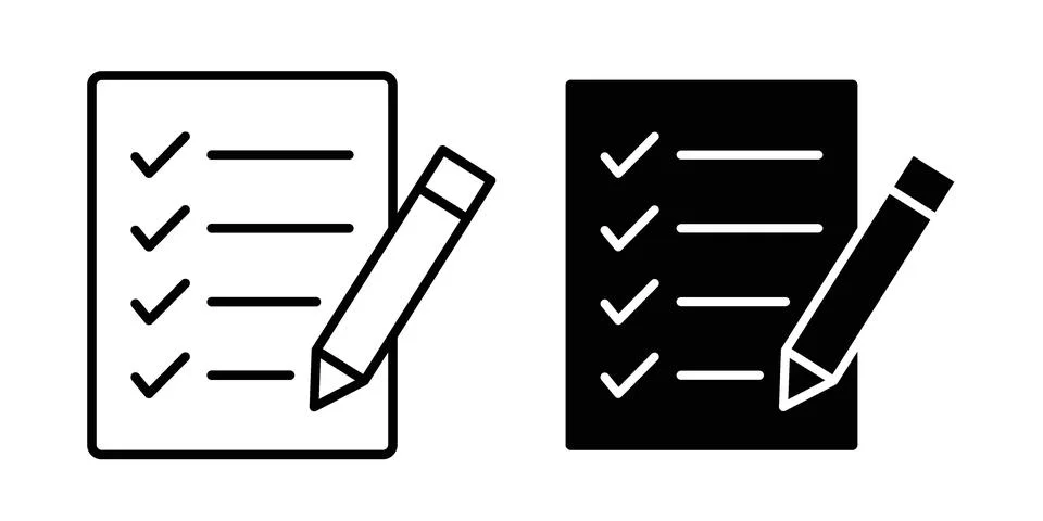 Plan icon bundle for website design projects Stock Illustration