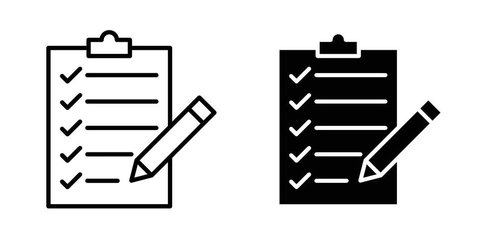 Plan icon vector concepts, line and silhouette style Stock Illustration