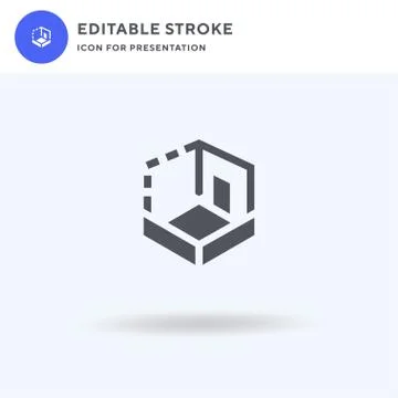 Plan icon vector, filled flat sign, solid pictogram isolated on white, logo Stockillustratie