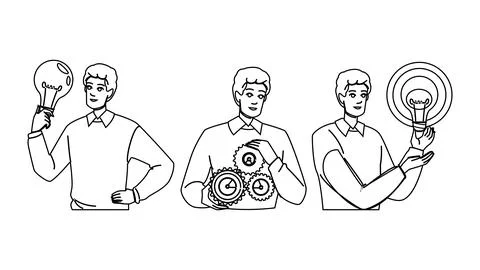 Plan implementation vector 스톡 일러스트