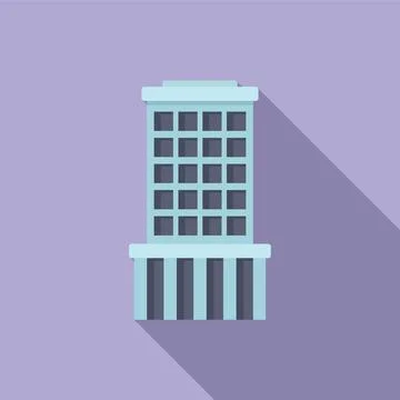 Plan multistory building icon flat vector. Style office Ilustración de archivo