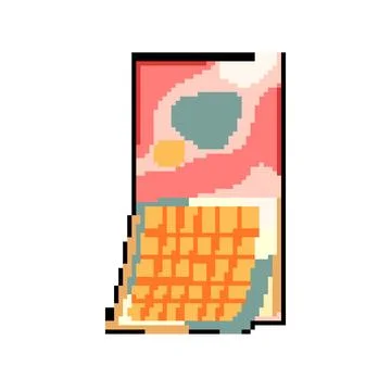Plan office calendar pixel art vector illustration イラスト素材