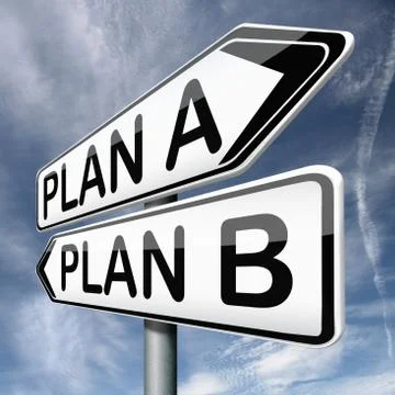 Plan a or b Stock Illustration
