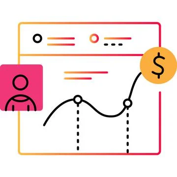Plan outline icon vector business tactic strategy Stock Illustration