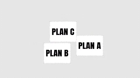 Plan A Plan B Plan C Stock Footage 335906649