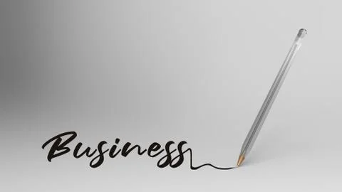 Plan, Plan word written with calligraphy with Transparent plastic ball pen on Foto stock