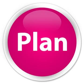 Plan premium pink round button Stock Illustration