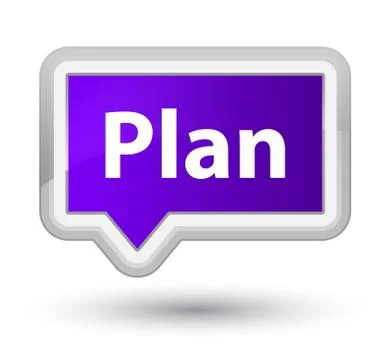 Plan prime purple banner button Stock Illustration