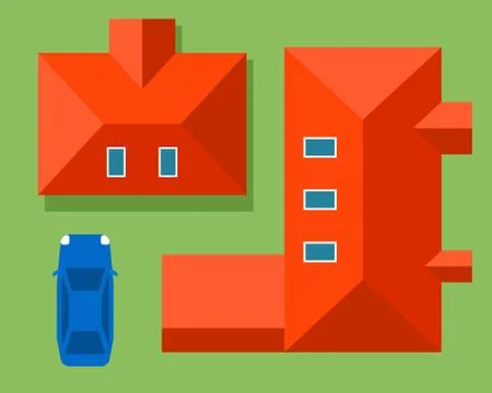 Plan of private house vector illustration イラスト素材