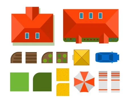 Plan of private house vector illustration イラスト素材