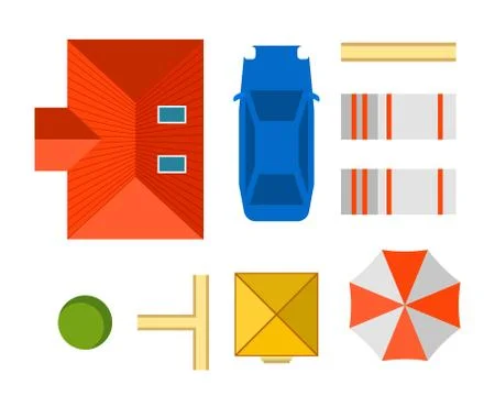 Plan of private house vector illustration イラスト素材