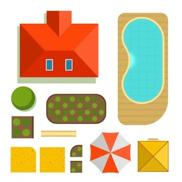 Plan of private house vector illustration イラスト素材