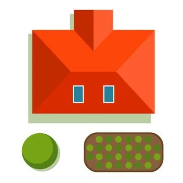 Plan of private house vector illustration イラスト素材