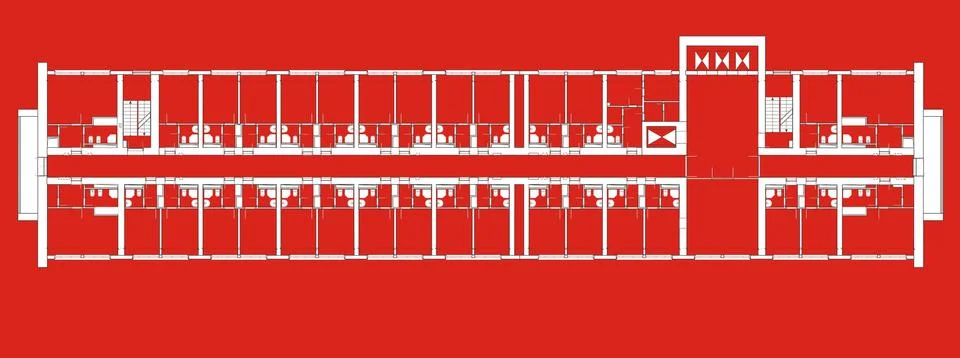 Plan Public Buildings Ilustración de archivo