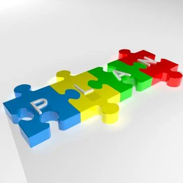 Plan puzzle Stock Illustration