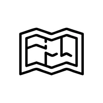 The plan of repair of apartment icon vector outline illustration 스톡 일러스트