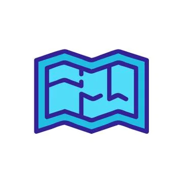 The plan of repair of apartment icon vector outline illustration 스톡 일러스트