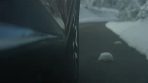 Plan from the side of a moving car on the highway Stock Footage 233718243