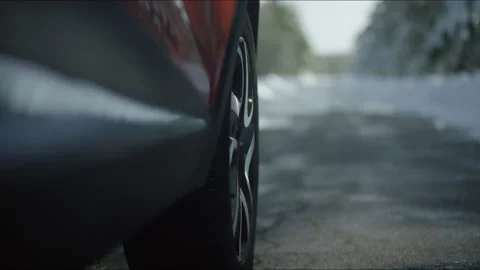 Plan from the side of a moving car on the highway Stock Footage 233719355