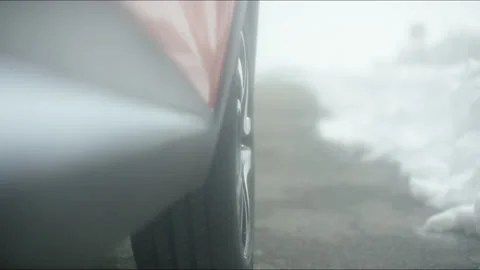 Plan from the side of a moving car on the highway Stock Footage 233719522