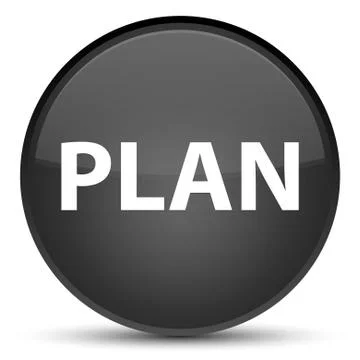 Plan special black round button Stock Illustration