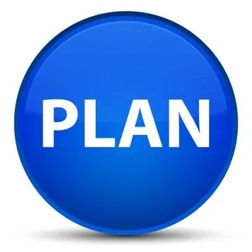 Plan special blue round button Stock Illustration