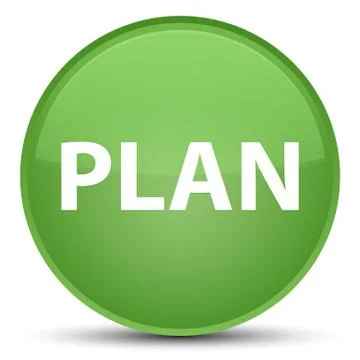Plan special soft green round button Stock Illustration