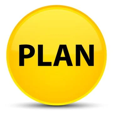 Plan special yellow round button Stock Illustration