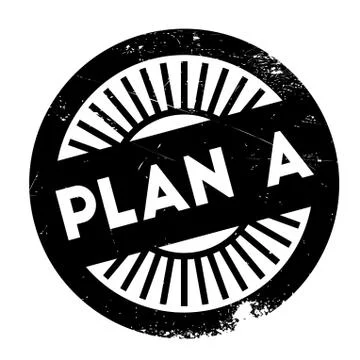 Plan a stamp Illustrazione stock