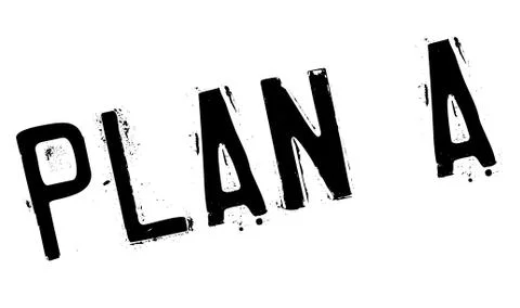 Plan a stamp Stock Illustration