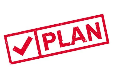 Plan stamp rubber grunge Stock Illustration