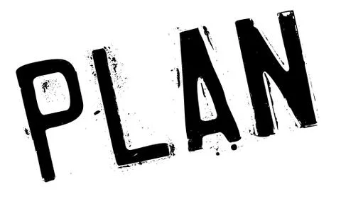 Plan stamp rubber grunge Ilustración de archivo