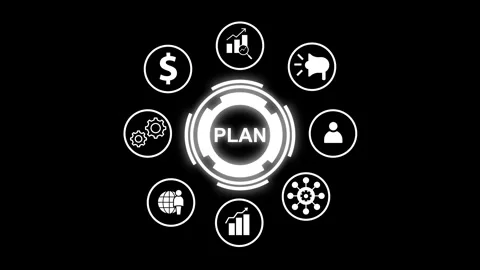 Plan standards quality control assurance, business technology concept animation Stock Footage 321240229