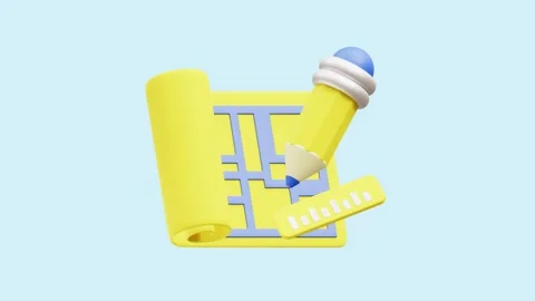 Plan Strategy animated 3d icon. Stock Footage 289454229