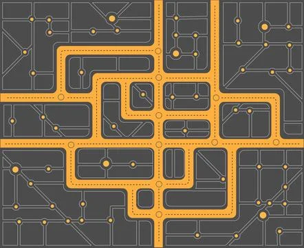 Plan streets Ilustración de archivo