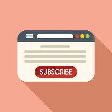 Plan subscription icon flat . Model service Stock Illustration