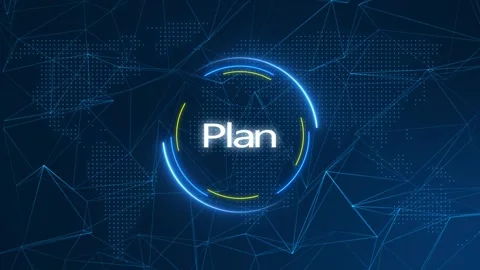 Plan Text Effect Technology Background Stock Footage 262598836