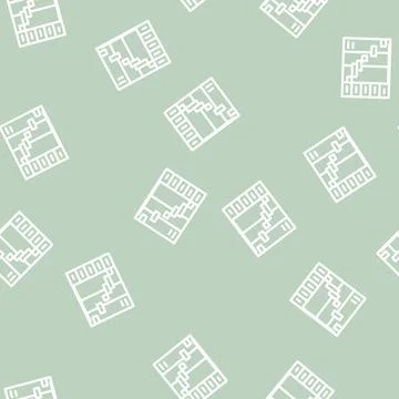 Plan of time and tasks line vector seamless pattern イラスト素材