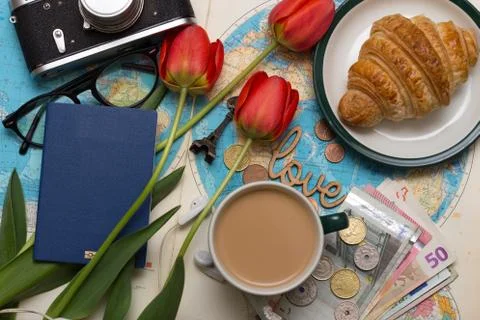 Plan of trip Stock-Fotos