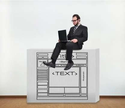 Plan website Illustrazione stock