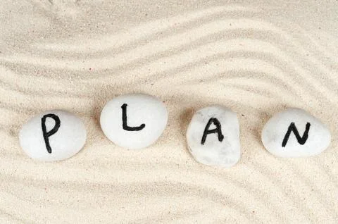 Plan word Stock Photos