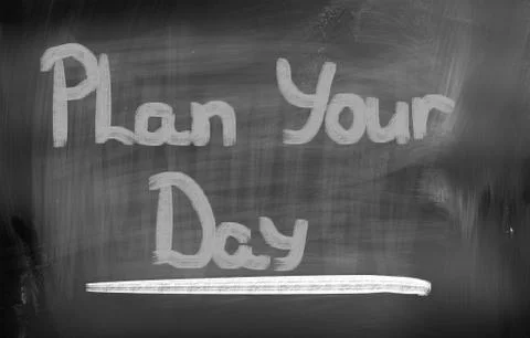 Plan Your Day Concept Stock Illustration