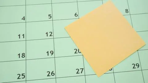 Plan your week .a blank sheet and a calendar with a list. Stock Photos
