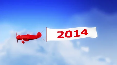 Plane 2014 in Clouds (Loop) 스톡 동영상 38771068