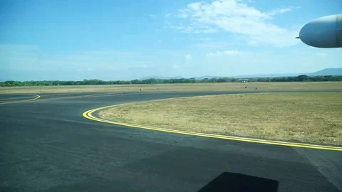 Plane about to take off Stock Footage 111585346