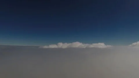 Plane above the clouds Stock Footage 85852478