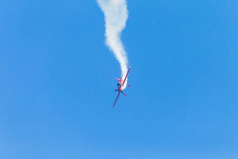 Plane Acrobatic High Flying Stock Photos