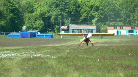 Plane On Aerodrome 1 Stock-Footage 38334874