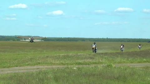 Plane On Aerodrome 5 Stock Footage 38334904